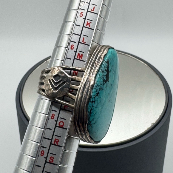 Silpada Sterling Silver and Turquoise Tumbled Turquoise Ring size 7 - Picture 2 of 4